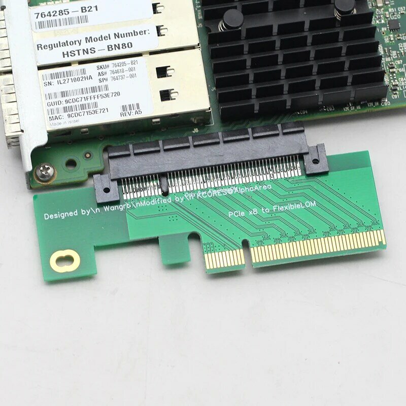 الأصلي ل HP G8 G9 الخادم بطاقة الشبكة NIC عدة HSTNS-BN80 544 + FLR-QSFP 764285-B21 764618-001 764737-001 10/40Gb