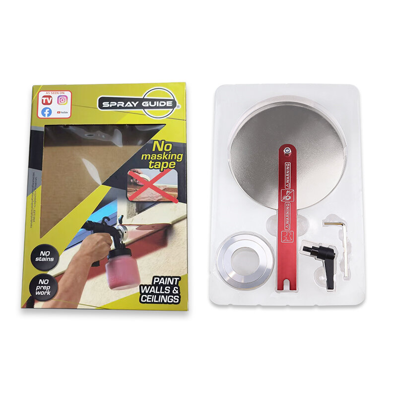 Déflecteur anti-éclaboussures adapté au odorélectrique, 1 jeu, guide de pulvérisation, accessoire, outil, pulvérisateur de peinture