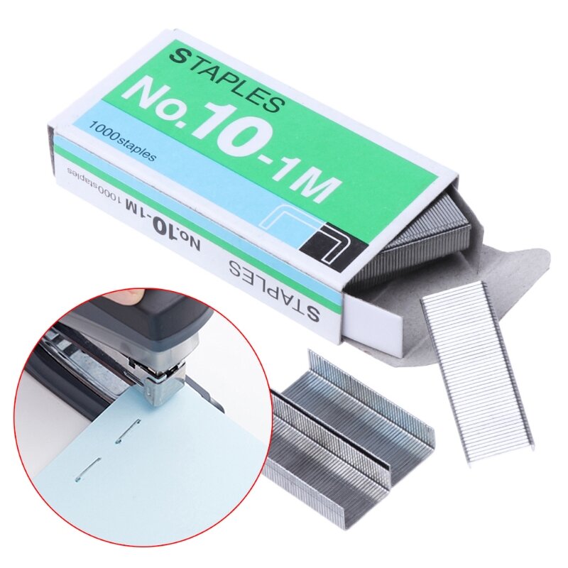 1000Pcs/Box Metal for Staples No.10 Binding Office School Supplies Stationery To