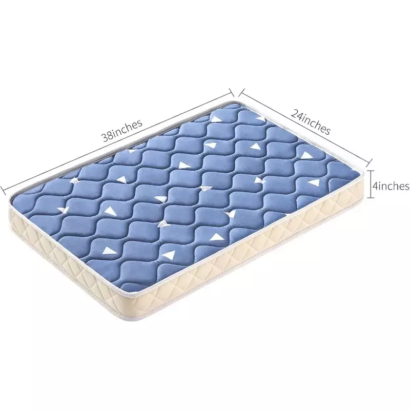 Мини-матрас для кроватки премиум-класса, удобный и прочный мягкий матрас из микрофибры с 3d-закрученными краями, подходит для большинства мини-кроваток