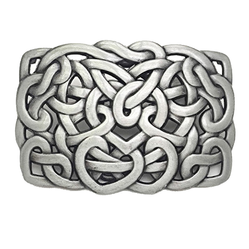 Zinc Alloy Celtic Knot Belt Buckle Braided Euro-American Western Cowboy Style for Men Dropshipping