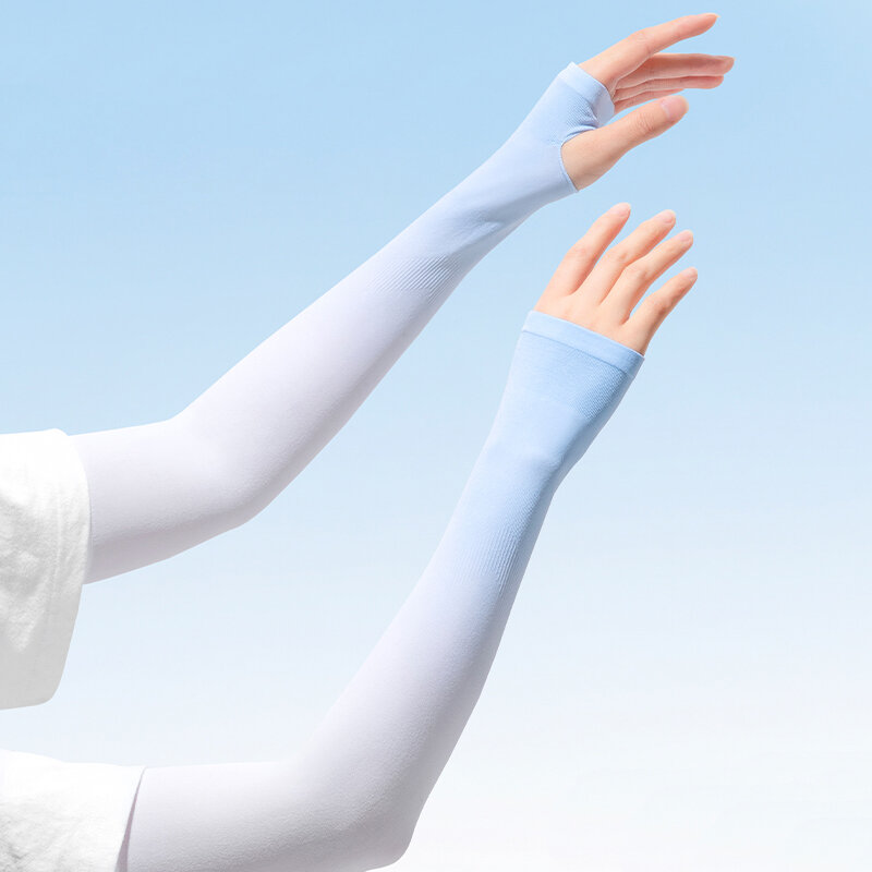 Чехол для рук женский солнцезащитный из вискозы с длинными рукавами и защитой от УФ-лучей