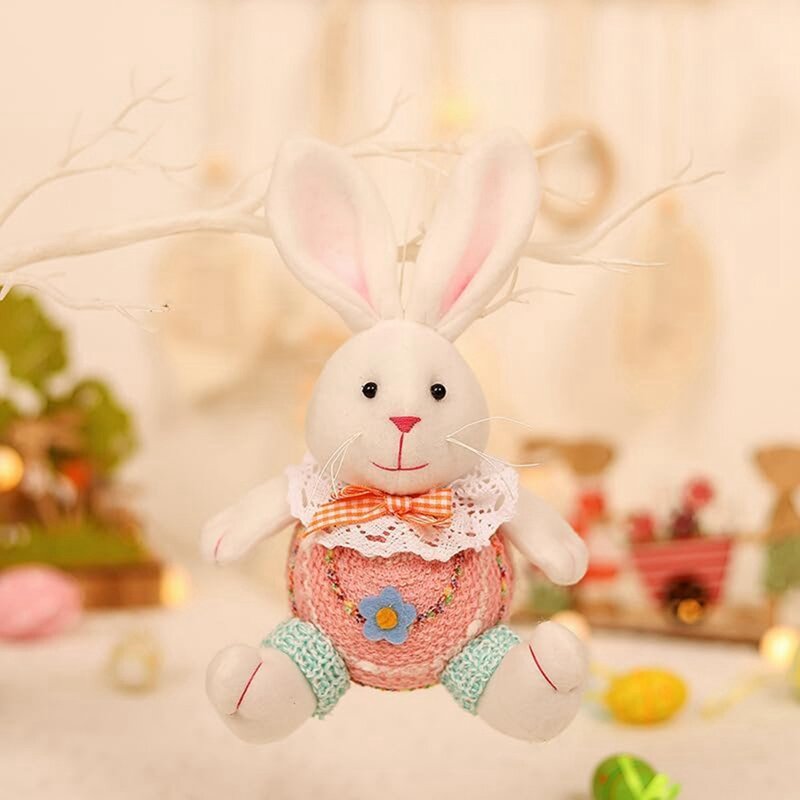 Muñeco de felpa sin rostro de Gnomo de Pascua, decoraciones de Pascua, hecho a mano, adornos de gnomos de conejo duraderos, 2 paquetes