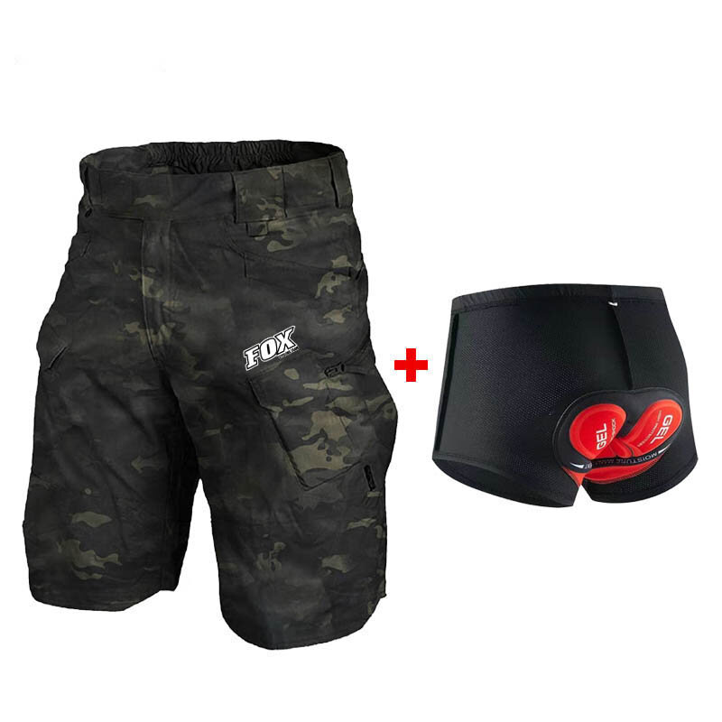 Fox-Shorts de bicicleta respirável para homens, calças MTB, equipe de ciclismo, enduro, motocross, downhill, estrada, curto