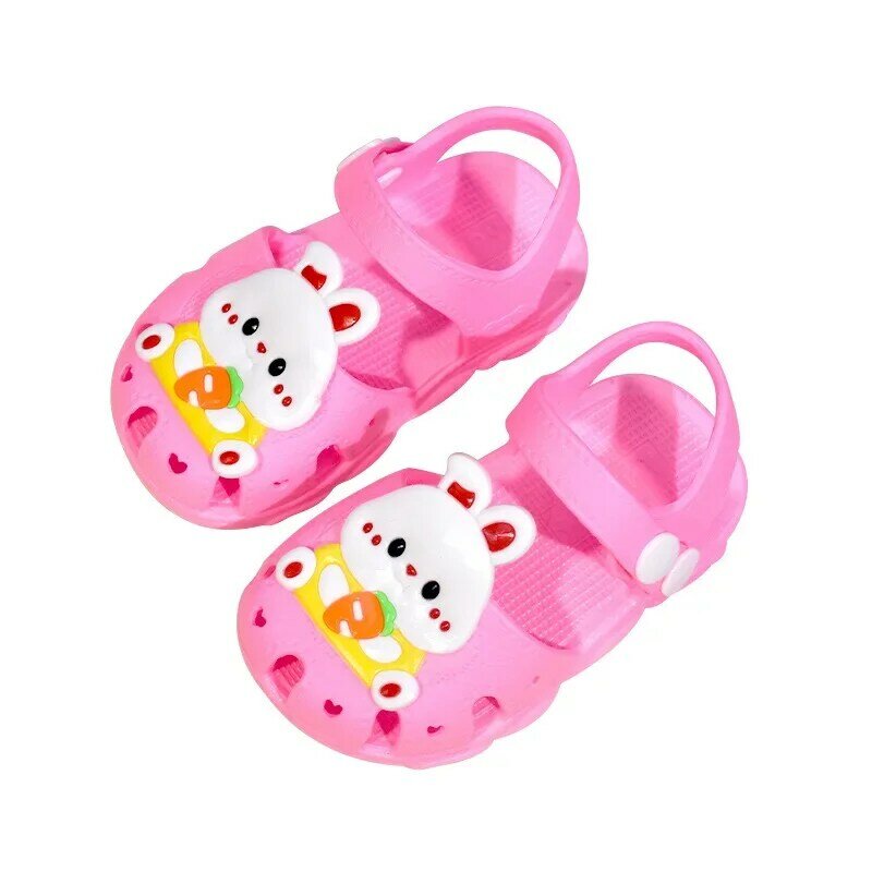 Sandalias bayi sepatu berjalan musim panas Anti Slip sandal anak perempuan sol lembut sepatu pantai anak laki-laki bayi 0-2 tahun sepatu bayi Zapatos nigri