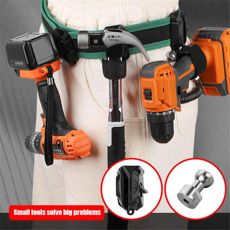 2023 Heavy-Duty Tool Hoster Set Wearable Waist Pack Electric Drill Bag Metal Parts Fishing Travel Tool Storage Bags