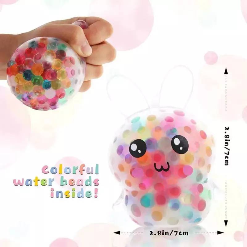 Kawaii coelho squishy bolas anti stress ansiedade alívio cesta stuffers engraçado presente brinquedos sensoriais para crianças brinquedo bola mole