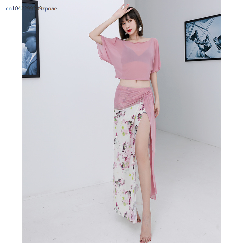 Belly Dance Clothing New Practice Long Skirt Suit Performance Clothing Oriental Dance Skirt Dance Clothes Female Begin 2024