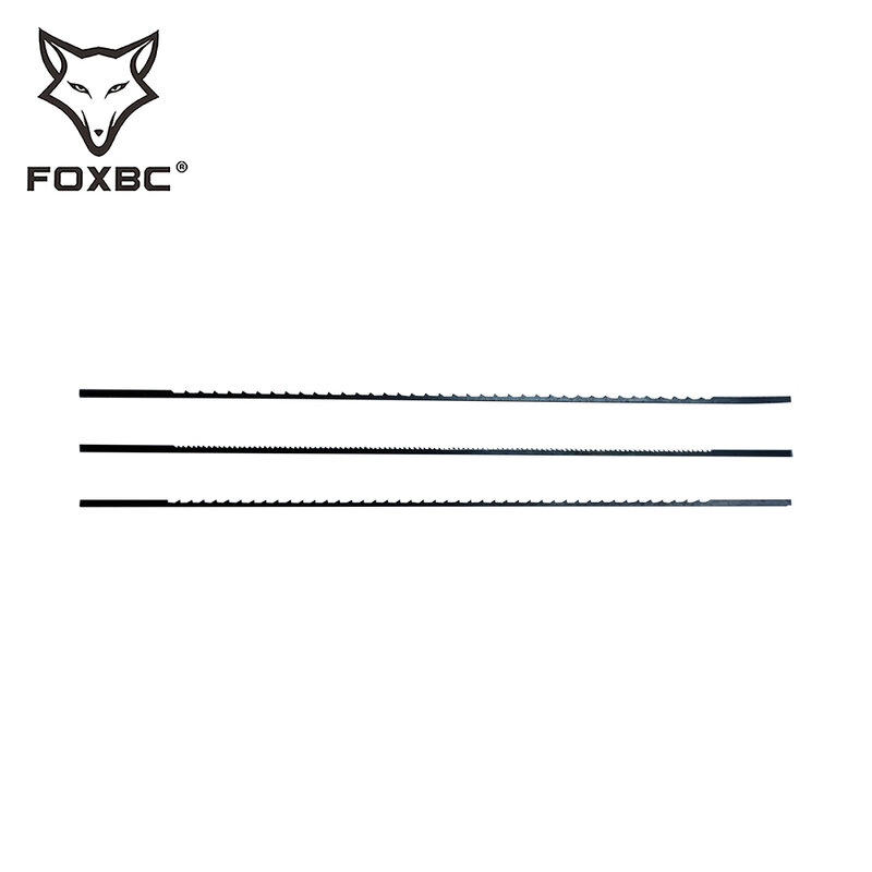 FOXBC 36PCS 5" Plain End Scroll Saw Blades 28 TPI 130mm for Woodworking