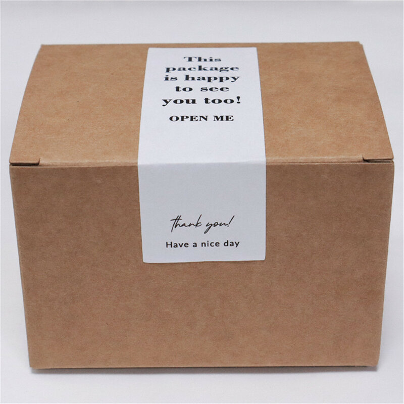 100 stücke/rolle Danke Aufkleber Dichtung Etiketten Kleine Business Geschenk Decor Aufkleber Paket Aufkleber Dieses Paket Ist Glücklich zu Sehen Sie Zu
