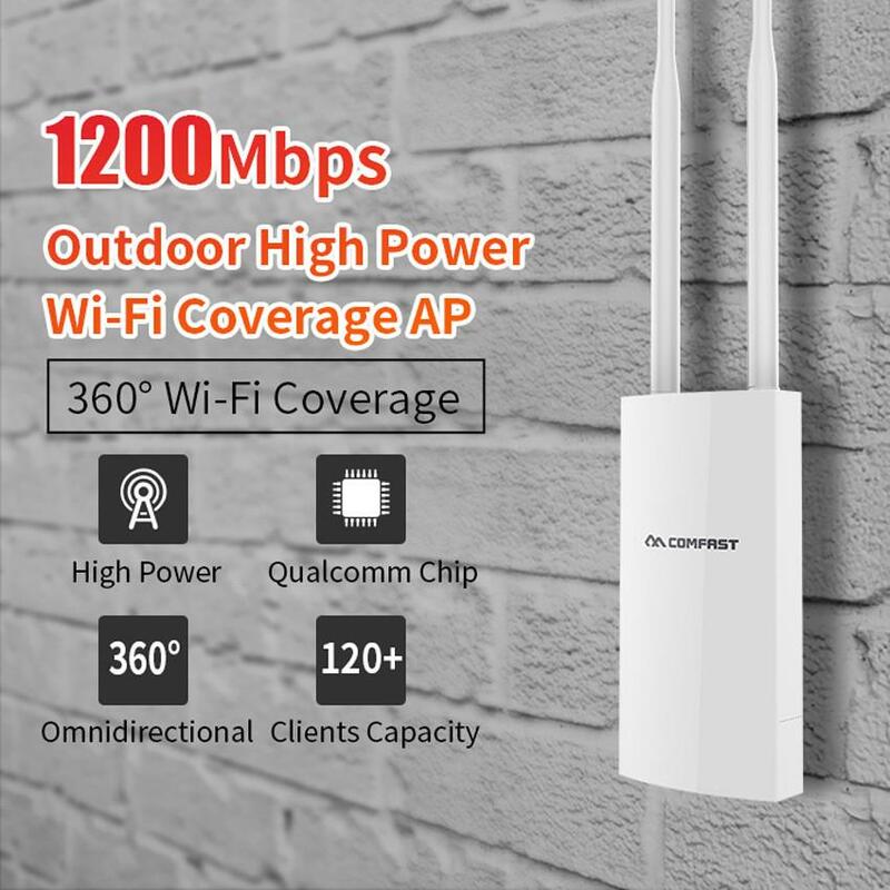 COMFAST CF-EW72 V2 Dual Band 2.4GHz and 5.8GHz Outdoor Wi-Fi Router Waterproof WiFi Range Extender