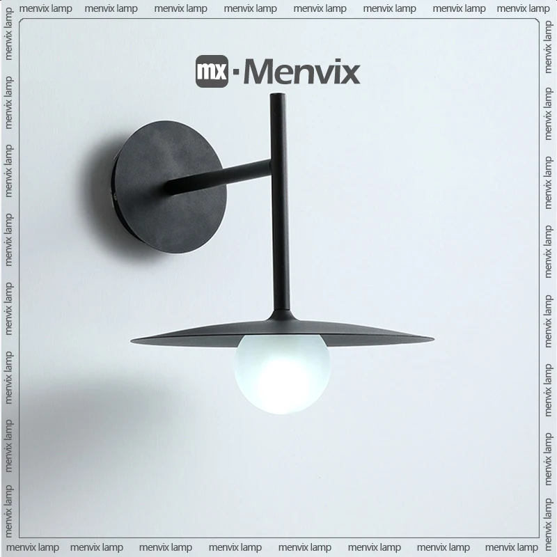 Menvix lampu dinding Modern Nordik LED perlengkapan pencahayaan kreatif tempat lilin untuk samping tempat tidur ruang tamu dekorasi rumah dalam ruangan luminer
