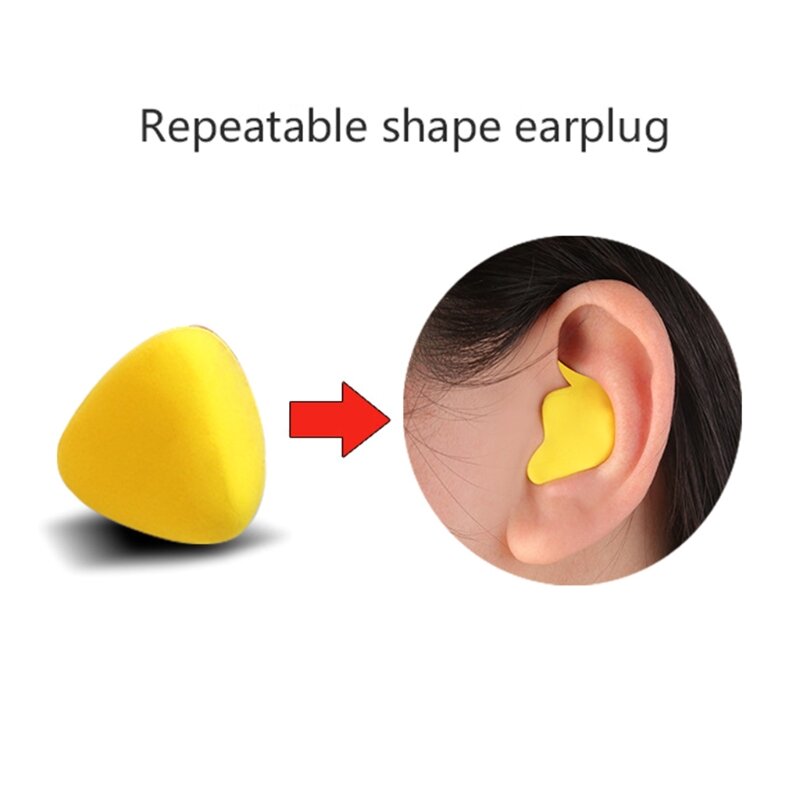 成形可能な形のソフトシリコン耳栓ノイズキャンセリングサウンドブロック耳栓