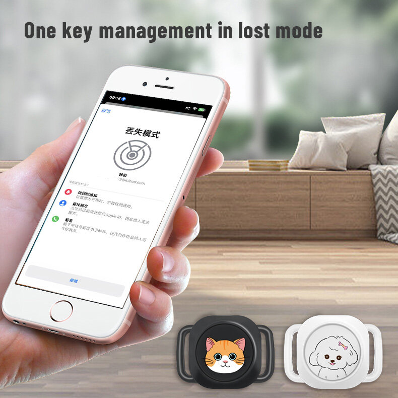 RYRA Mini Smart Dog Pets Bluetooth5.0 Smart Tag Key GPS Tracker Anti-lost Smart Tag Wireless Child Bag portafoglio Key Finder Locator