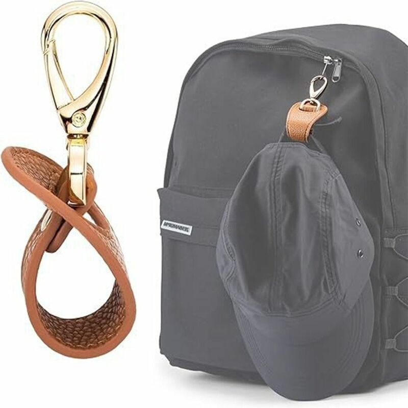 Pu Leder Golf Baseball Hut Clip tragbare Brieftasche Schnalle Clips auf Tasche Reise Hut Clip Hut Riemen einfarbig Hut Halter Gepäck