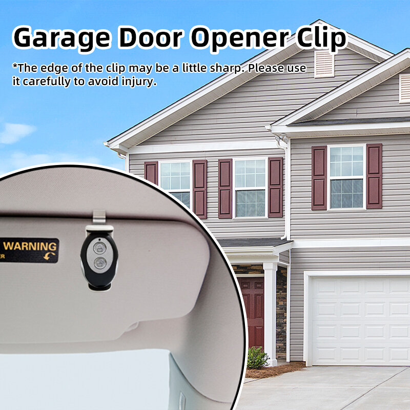 Soporte de Clips ajustables para puerta de garaje, soporte de montaje de 47-70mm para Visor solar de coche