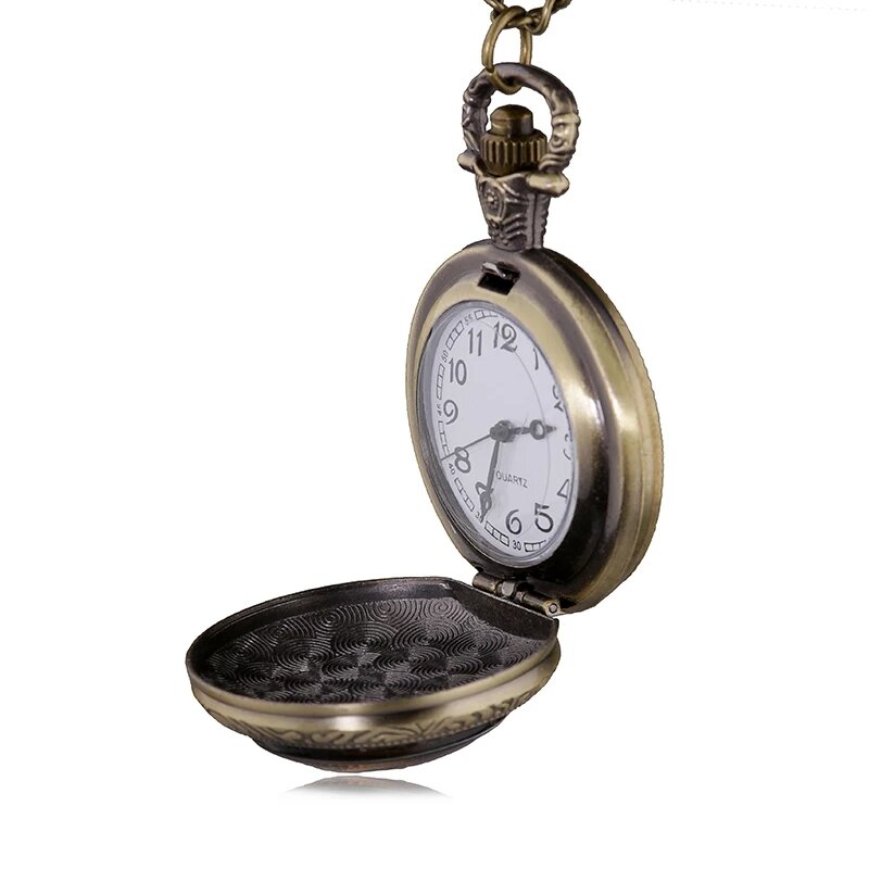 Часы наручные женские кварцевые в винтажном стиле, Повседневные Классические с кулоном в стиле Алисы, с цепочкой, с брелком, HB245