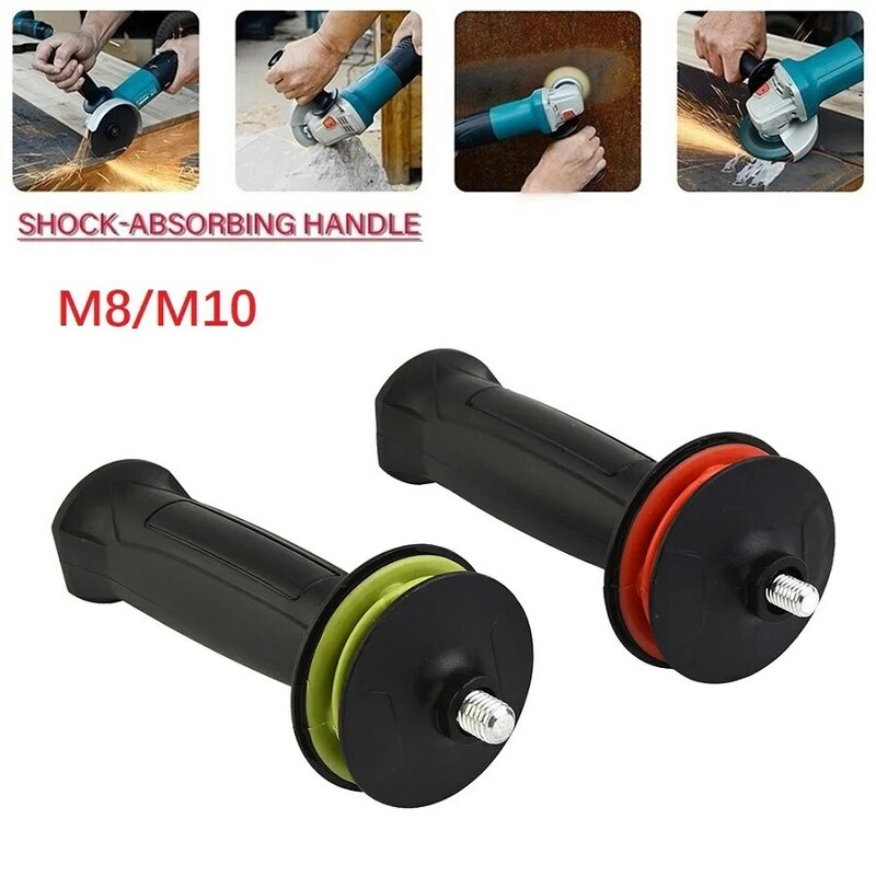 8/10mm Angle Grinder Handle Shock  Anti-vibration Absorbing Reduce Damping Side Handle For Angle Grinder 100 Replacement Part