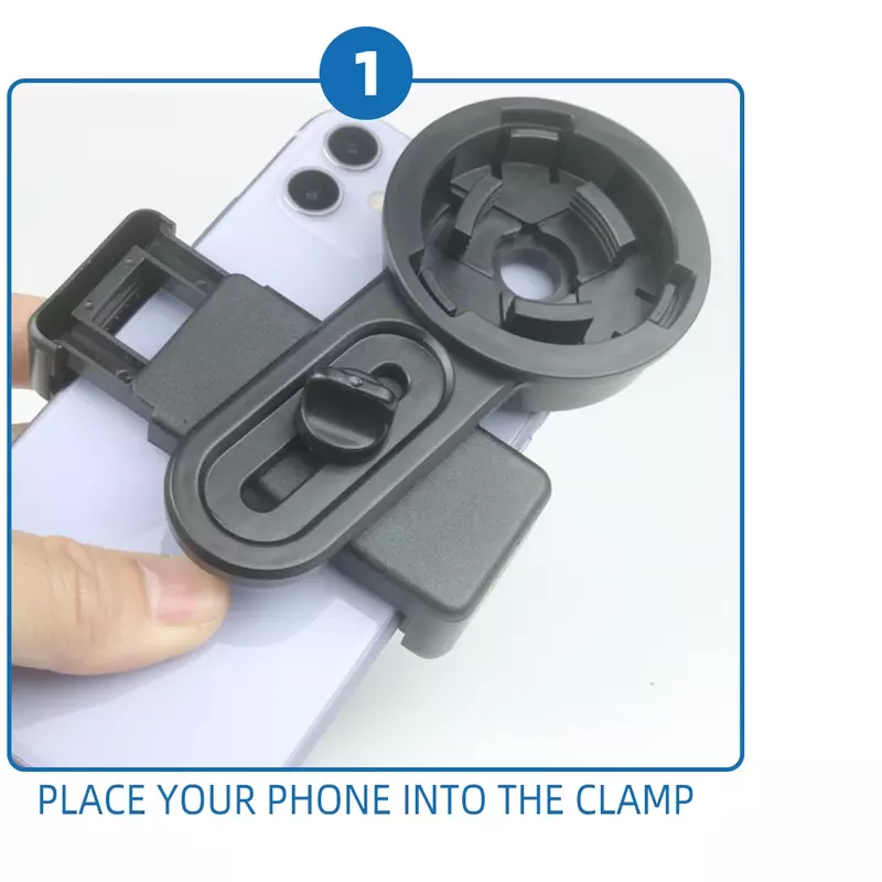 Universal Mobile Phone Clip Holder, telescópio binocular astronômico, microscópio, fotografia, apto para fotografia