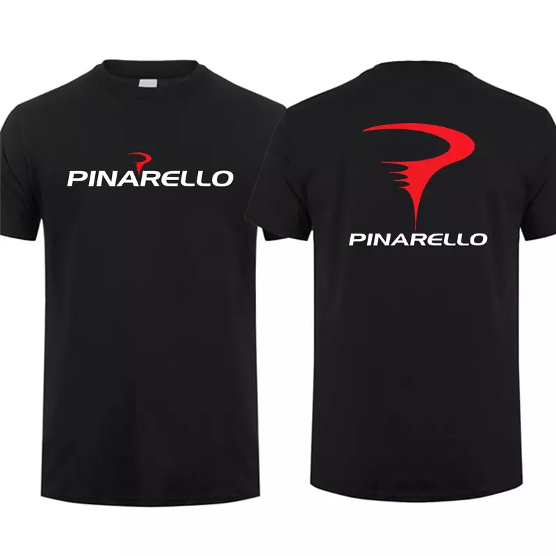 Camisetas increíbles para hombre, camiseta con logotipo de bicicleta Pinarello, de doble cara, de gran tamaño, camisetas gráficas de manga corta, S-3XL