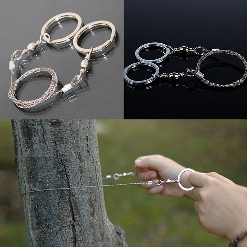 Camping Hunting Wire Saw Field Security Protective tools Stainless Wire Saw Hand Chain Saw Cutter Outdoor Emergency Fretsaw
