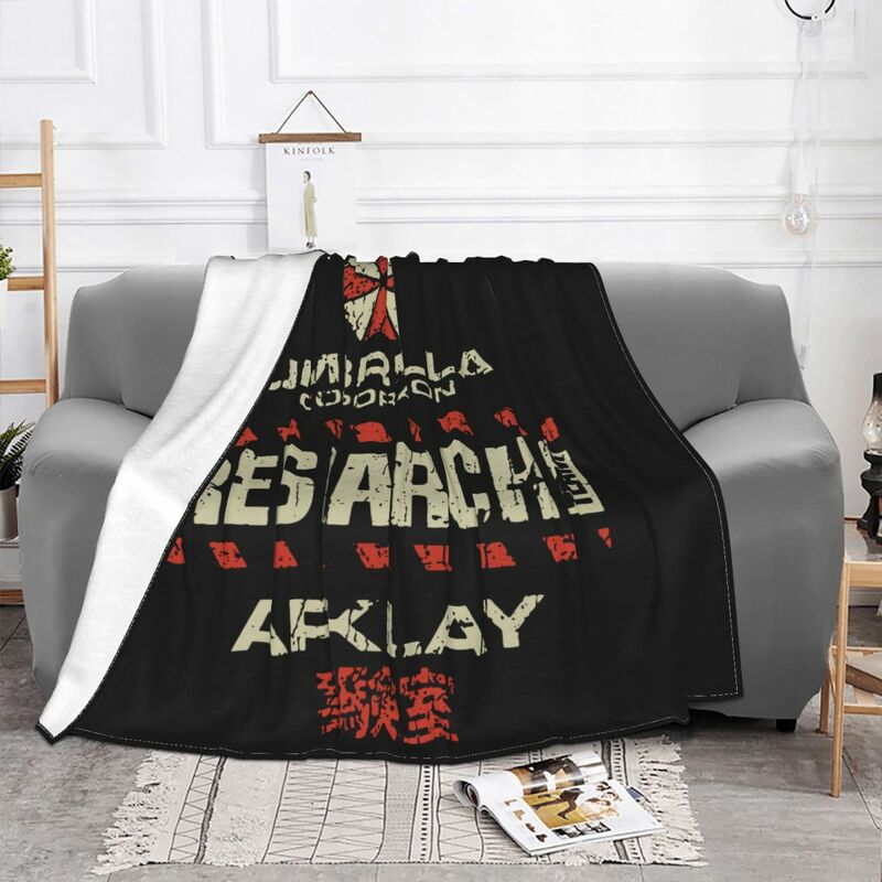 Umbrella Corp Arklay Lab Research Staff Blankets Fleece Winter Multifunction Super Soft Throw Blanket for Bed Office Bedspread