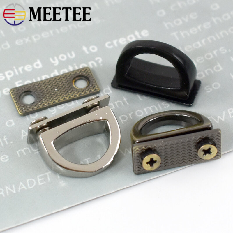 Meetee-hebillas de Clip lateral de Metal para bolso, hebilla para cadena de bolso, gancho para correa, accesorios de Hardware DIY, 5/10/20 uds.