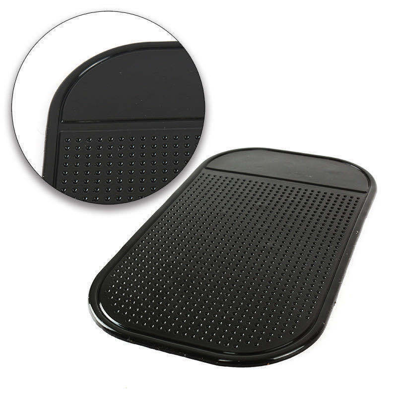 Car Anti-Slip Mat Pads Black Car Storage Mat Pads Car Non-Skid Mat Auto Silicone Interior Dashboard Phone Slip Storage Mat Pads