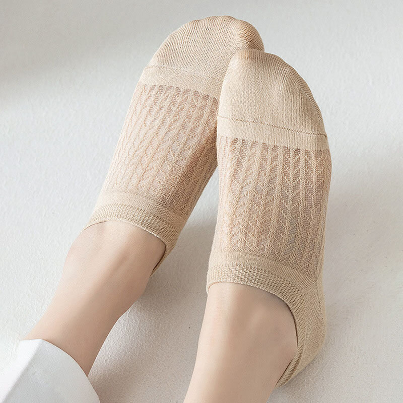 10pcs=5Pairs/lot Women Invisible Boat Socks Breathable Summer Ultra-thin Comfortable Girl Socks Soft Solid Color Candy Girl Sox