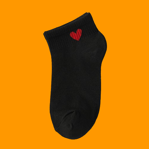 Chaussettes respirantes en pur coton avec cœur pour dames, chaussettes de sport décontractées, confortables, amour, printemps, été, 4/8 paires