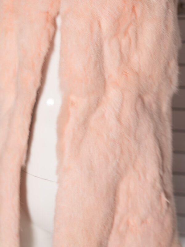 Colete De Malha De Pele De Coelho Genuíno, 100% Rabbit Fur Vest