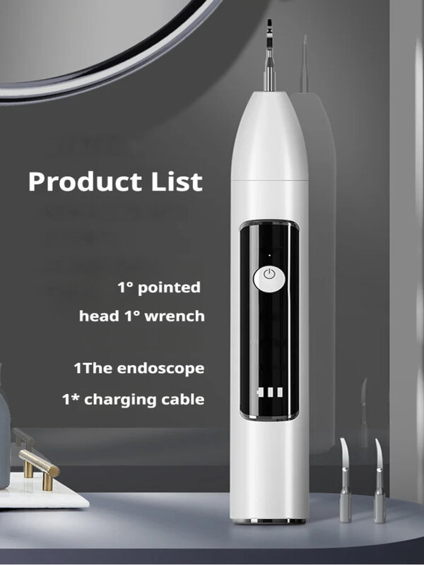 Home chasing frequency wireless oral cleaning ultrasonic dental stains visual detartar scaler