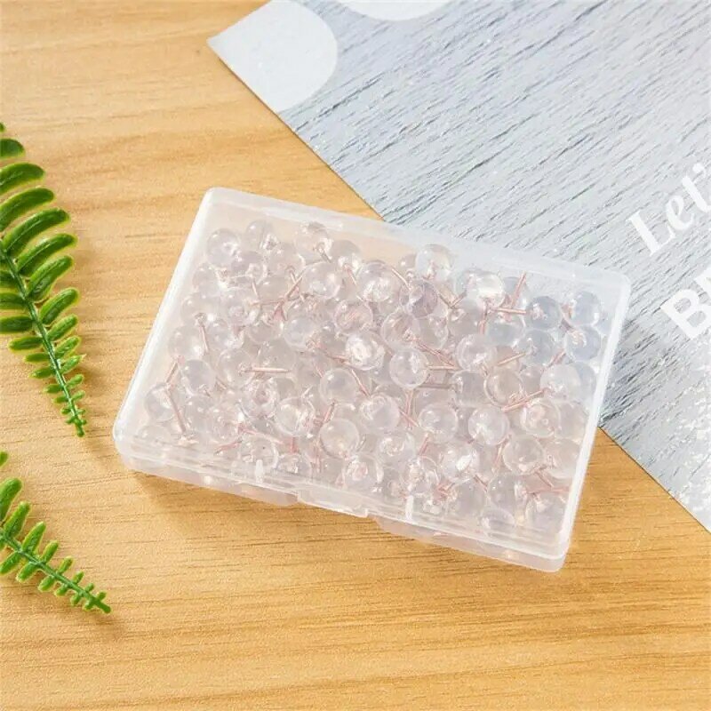 H-nail 1*2cm Drawing Board Pushpin Simple Shape Small Size Easy To Use Thumbnail Colored Nails Rose Gold Thickened Material 77g