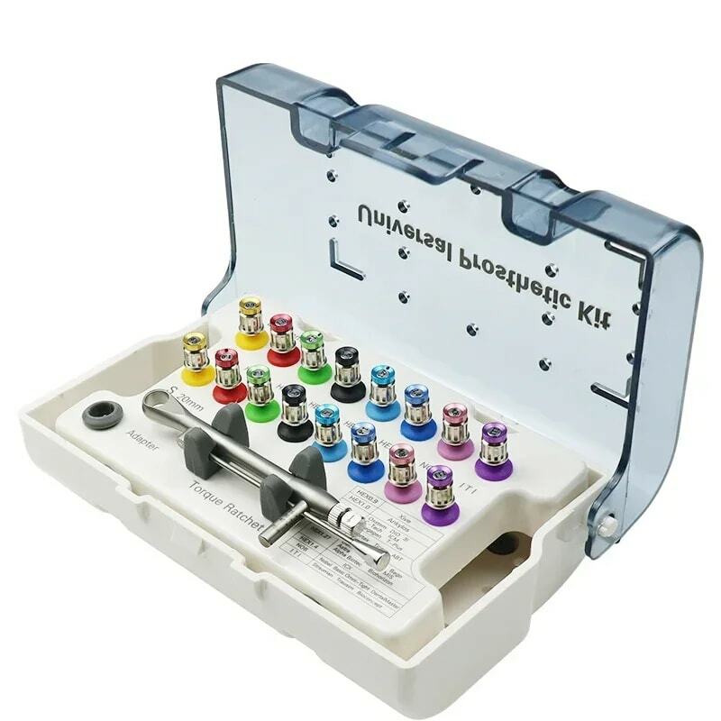 16pcs cacciaviti dentali colorati cacciavite dinamometrico strumenti chiave Kit protesico Kit di strumenti di riparazione impianto universale