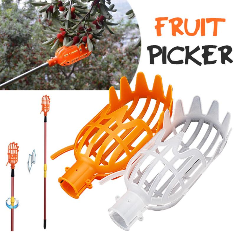 Alat pemetik buah plastik, keranjang taman, pemetik buah ketinggian tinggi, alat pemetik Loquat