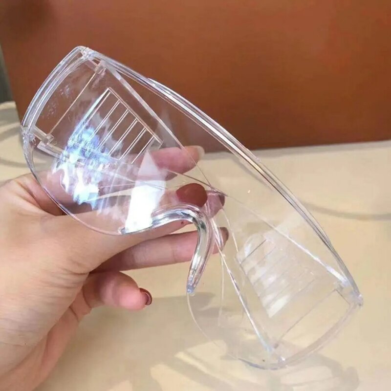 Óculos de proteção ocular de laboratório Óculos de proteção médica Lente transparente Óculos de segurança no local de trabalho Suprimentos anti-poeira, Novo