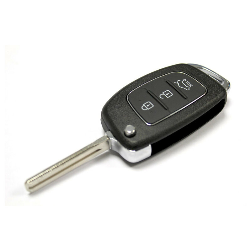 RFC funda de llave con tapa de 3 botones para Hyundai I10 I20 I40 IX35 Santa Fe Remote Fob Auto Key Shell