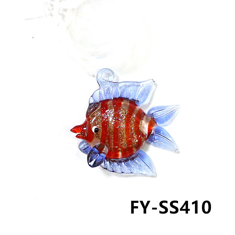 Аквариум декоративные аксессуары Плавающие стеклянные украшения морских животных милые миниатюрные морские звезды морской рыбы лобстер креветки медузы клоун рыбы статуэтка кулон