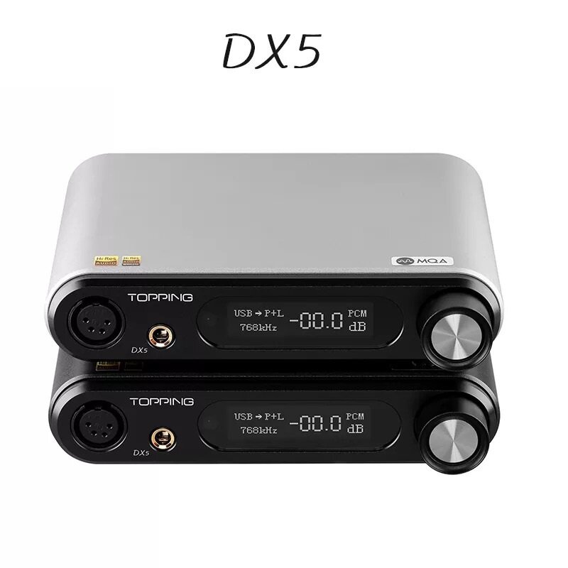 Новый декодер DX5 MQA ES9068AS * 2 DAC усилитель для наушников DSD512 и PCM768kHz LDAC/USB/оптический/коаксиальный вход XLR/RCA/выход 6,35 мм