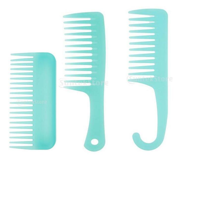 Peines anchos resistentes para el cuidado del cabello, peinado rizado