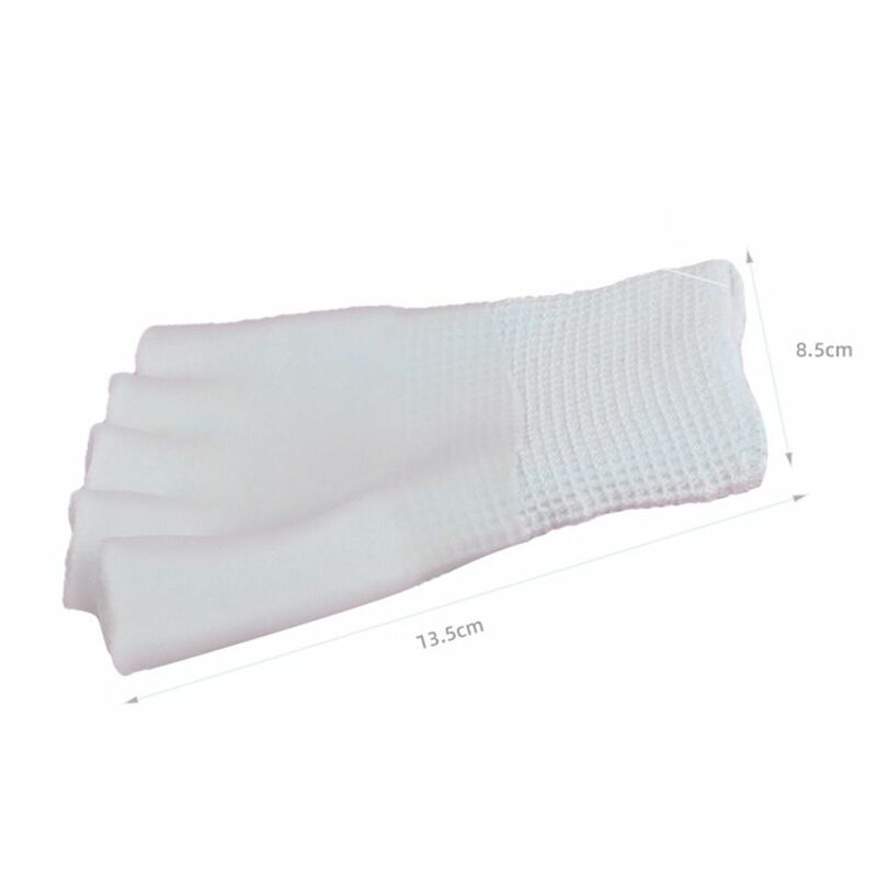 Calcetines de Gel para el cuidado de los pies para mujer y niña, calcetín de SPA de cinco dedos, duradero, color blanco