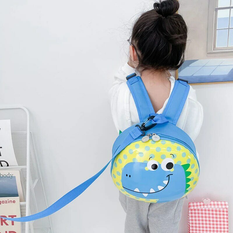 Cute Dinosaur Children Small Backpacks 2022 New Eggshell Snack Backpack In Kindergarten Anti Loss Traction Baby School Bags Hot