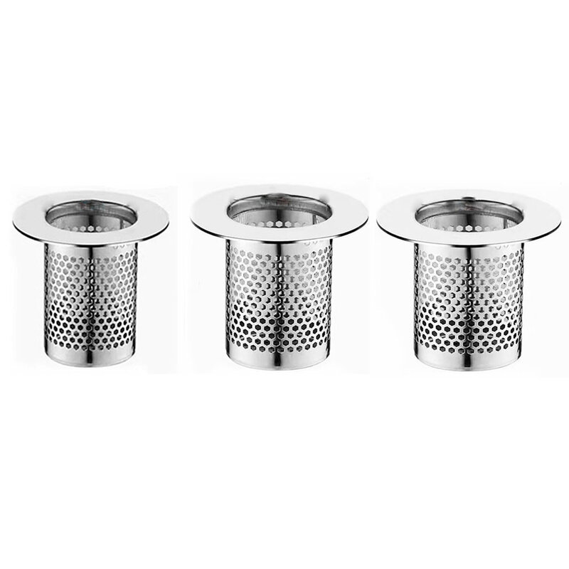Brand New Drain Strainer Sink Filter Hair Catcher Replacement Rust Resistant Stainless Steel Basket Waste Plug