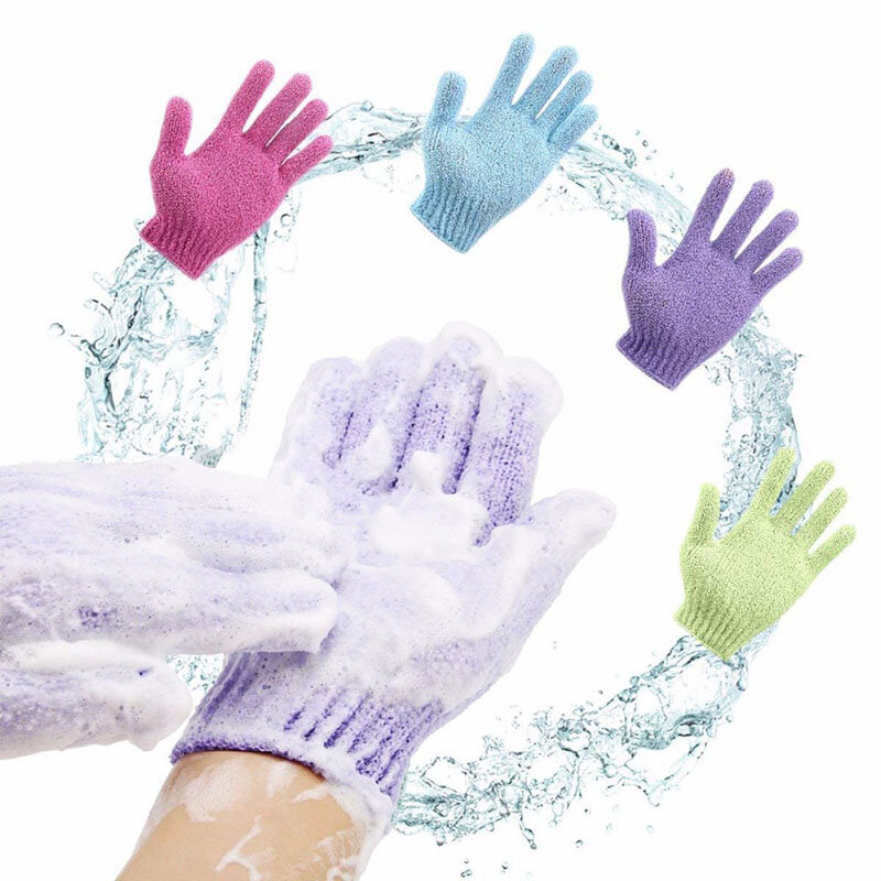 Body Scrub Exfoliërende Handschoen Peeling Bast Wisp Massage Hydraterende Spa Schuim Spons Huidverzorging Washandje Douche Accessoires