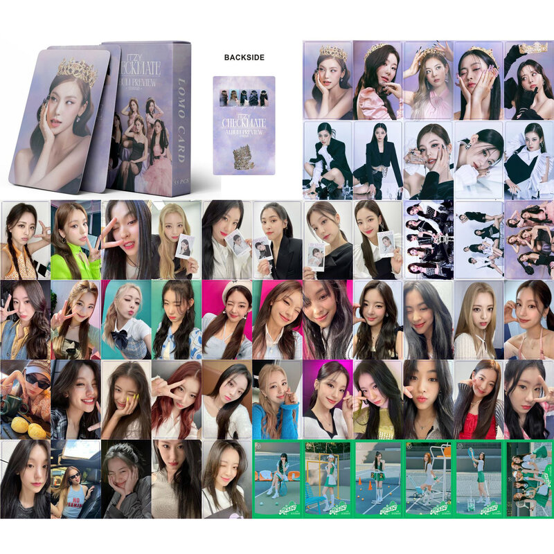 Tarjetas Kpop ITZY Blah Lomo, tarjetas de álbum de fotos de GUESS WHO, postales de ITZY de K-POP, recién llegados, 54 unids/set