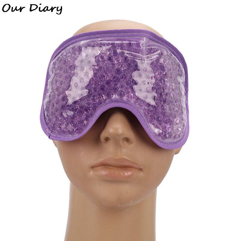 Gel Eye Mask Cold Pack Warm Hot Heat Ice Cool Compress Soothing Tired Eyes Pad