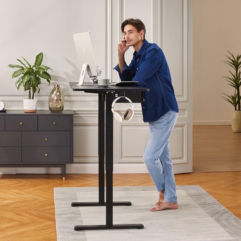 Elektryczna rama biurko do komputera stół z regulacją wysokości nogi oprawy biurka do 47.2 cali ergonomicznej podstawy stojące biurko
