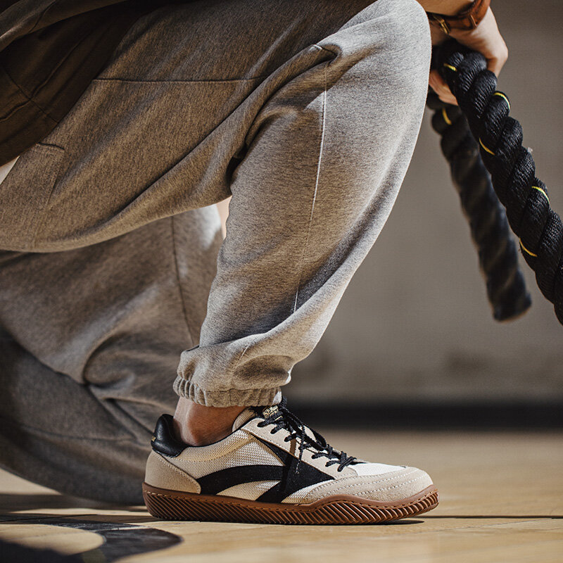 Мужские кроссовки с низким верхом Maden, Белые Повседневные кроссовки в стиле ретро, Спортивная Уличная обувь для тенниса на шнуровке, весна 2023