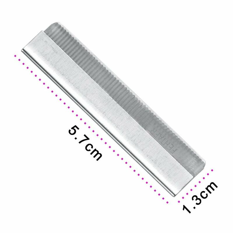 100 Pcs Stainless Steel Single Edge Shaving Razor Blades Facial Hair Remover Make Up Tools Eyebrow Trimmer Scraping Blades