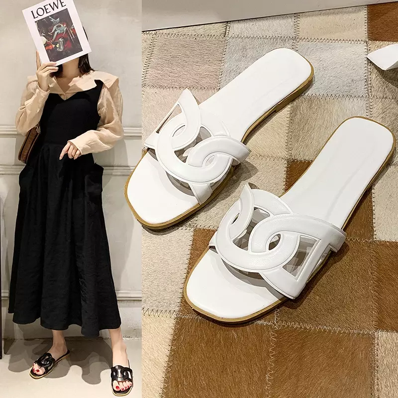 Luxury Brands Famous Designer Women's Summer Sandals Women's Slippers Indoor Bathroom Outdoor Walk Flat Heel Low Heel Sandals